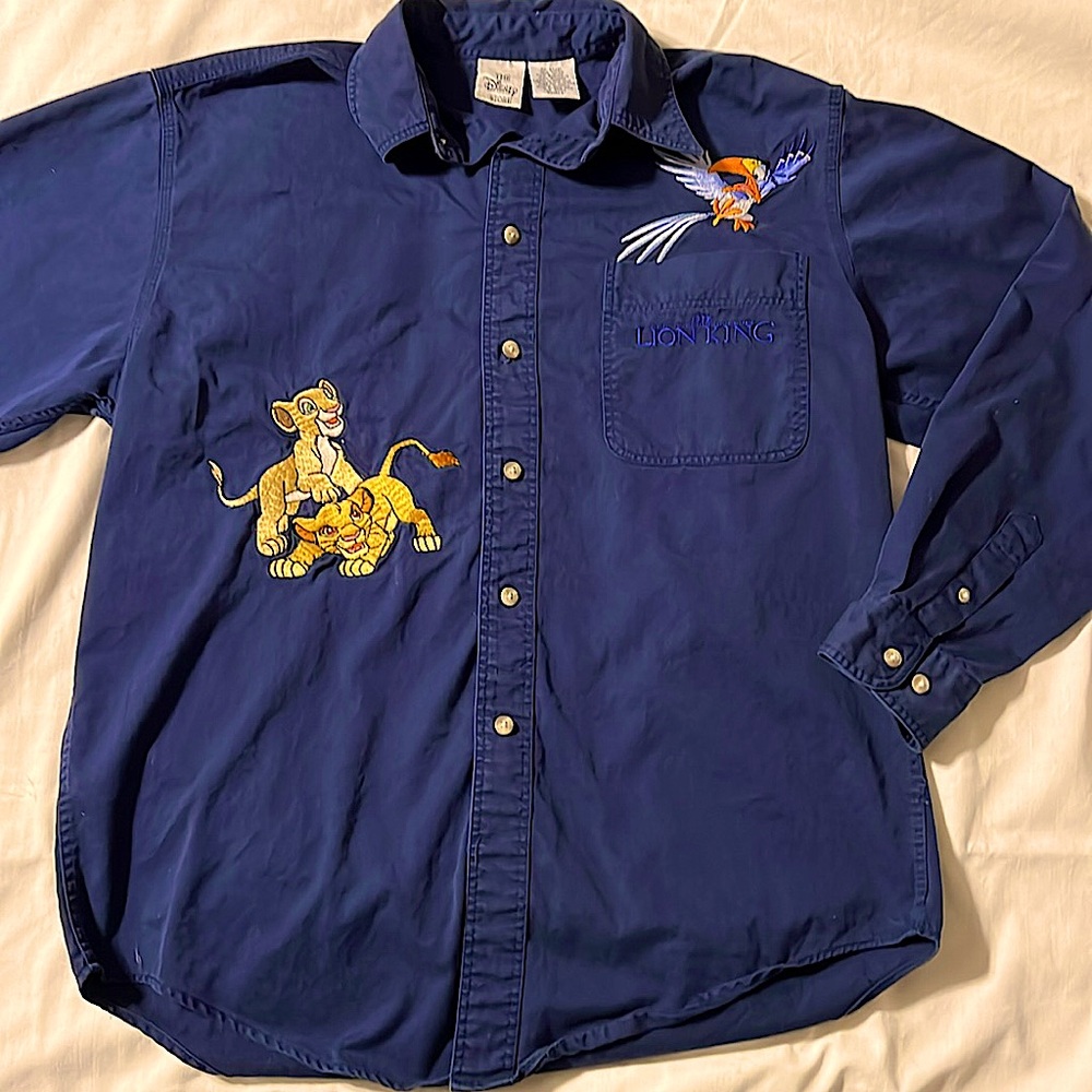 Navy Blue Long Sleeve Lion King Blouse